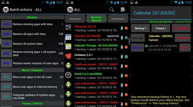 Titanium Backup Apps For Rooted Android Phones