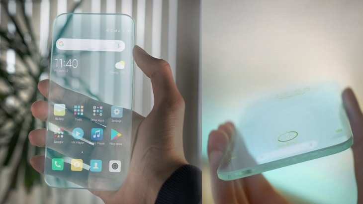 transparent cellular phone