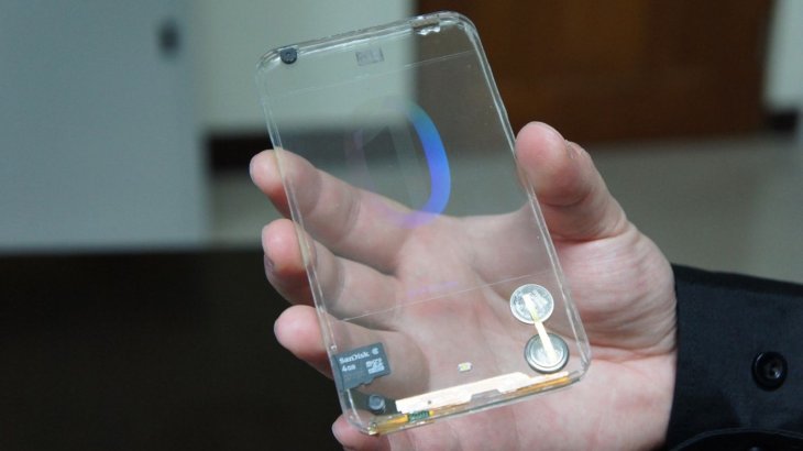 transparent cellular phone