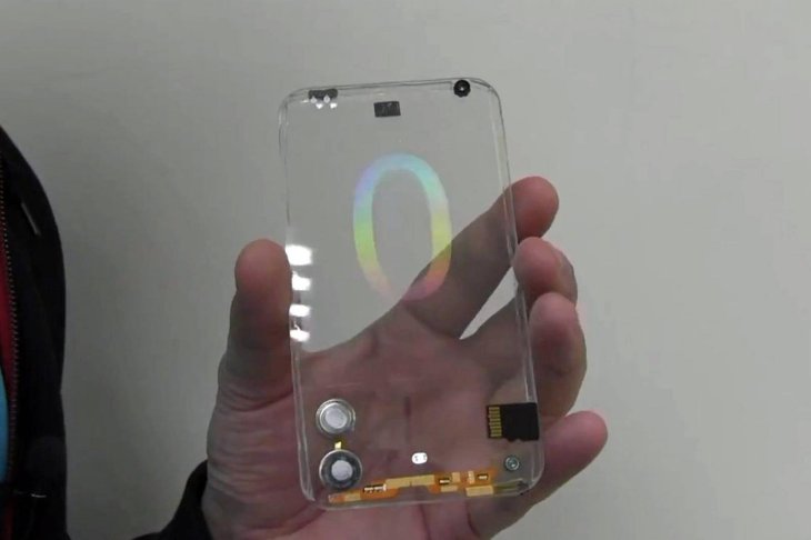transparent cellular phone