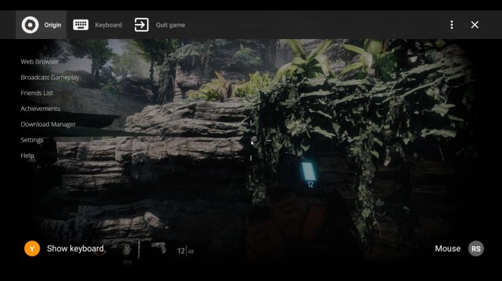 Origin overlay on PC
