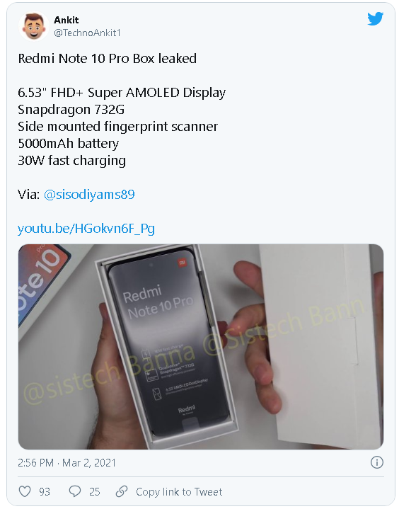 Redmi Note 10 Pro Box