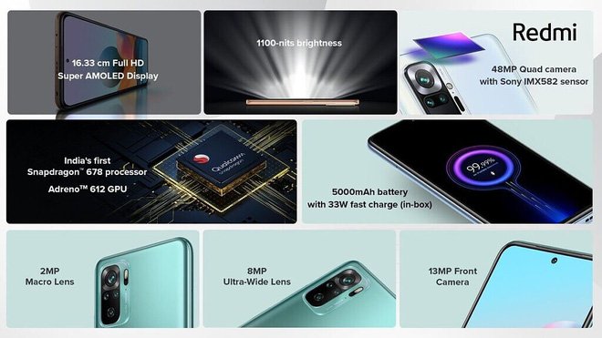 Redmi Note 10 Specifications