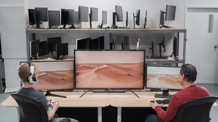 Big screens increase the experience