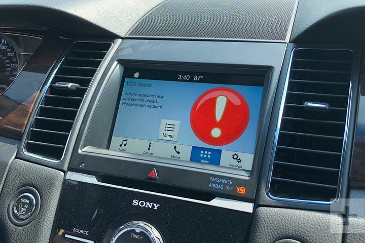Ford Denver V2x Screen Vehicle Detected 